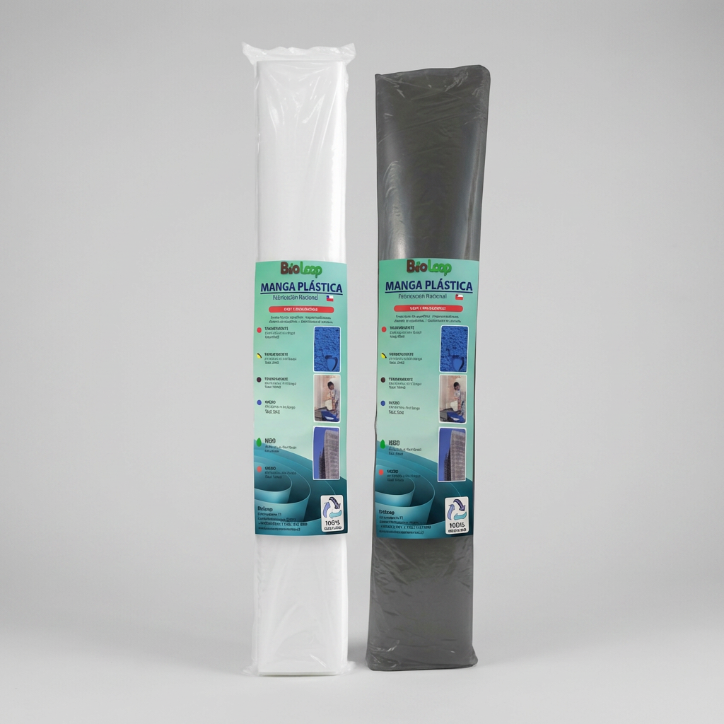 Manga de Polietileno Bioloop 4x5m - 100 micras - Negra