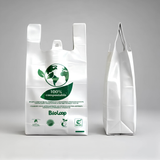 Bolsa Tipo Camiseta Compostable 33x40  - Extra Fuerte - 100 Unidades