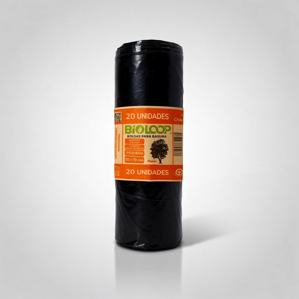 Bolsa de Basura Bioloop Papelero 50x70 - Rollo 20 unidades
